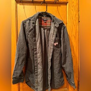 Croft & Barrow corduroy flannel with pocket design